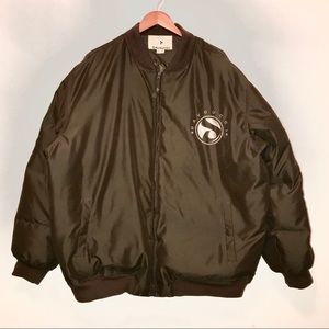 olive green bubble coat